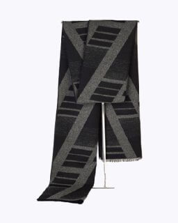 شال گردن موهر مردانه زنانه دورو طرح هندسی مدرن جوراب نوین